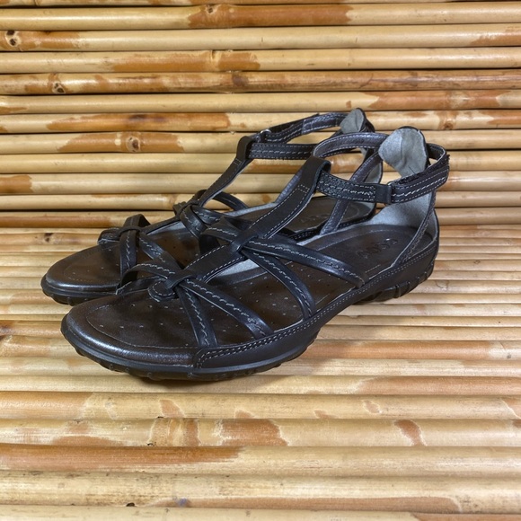 ecco flash black sandal